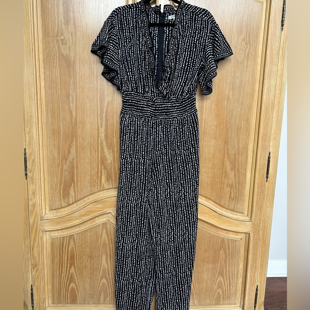 Adorable Max Studio Black and White Jumpsuit